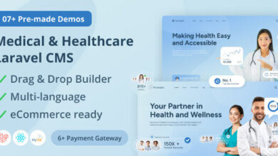 Prohealth Medical and Healthcare Laravel CMS with Live Page Builder Nulled