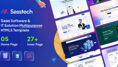 SassTech SaaS Software and IT Solution Multipurpose HTML Template