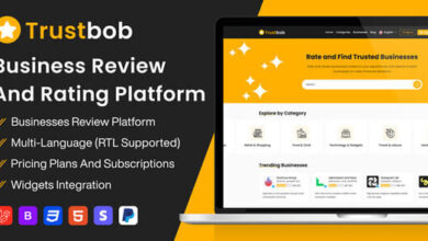 Trustbob Business Review And Rating Platform SaaS Nulled