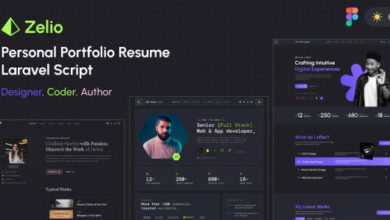 Zelio Personal Portfolio Resume Laravel Script Nulled