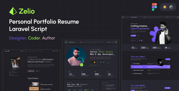Zelio Personal Portfolio Resume Laravel Script Nulled