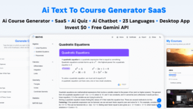 Ai Course Generator Text to Course SaaS AI Quiz Chat Translation Desktop App