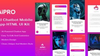 Aipro AI Chatbot Mobile App HTML Template