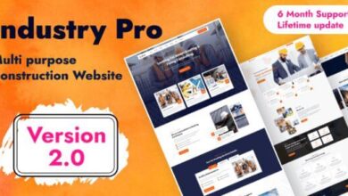 Industry PRO Multipurpose Construction Builder and Agency Website Script