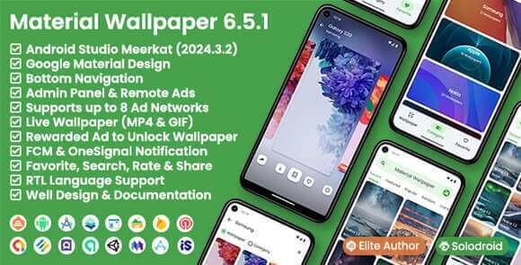 Material Wallpaper App Source Code