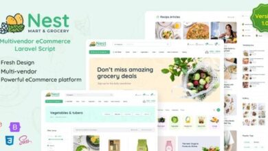 Nest Multivendor Organic and Grocery Laravel eCommerce Nulled Script