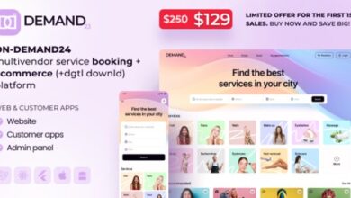On-Demand24 Multivendor Service Booking eCommerce Digital Download App