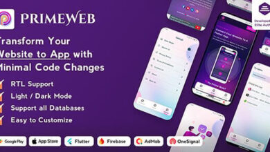 Prime Web Convert Website to a Flutter Web View App Source