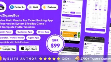 ProZigzagBus Online Multi Vendor Bus Ticket Booking App Reservation System Flutter Source