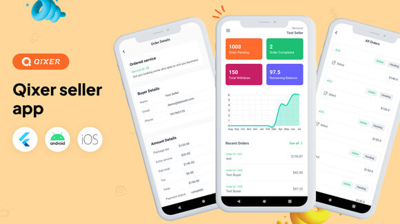 Qixer Multi-Vendor On Demand Service Marketplace Seller App Source Code