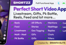 Shortzz Tiktok Clone Short Video App Live streaming Feed Story Flutter Laravel