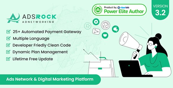 AdsRock Ads Network and Digital Marketing Nulled Script
