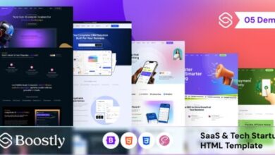 Boostly SaaS and Tech Startup HTML Template