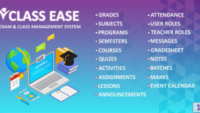 Class Ease Exam and Class Management System Script