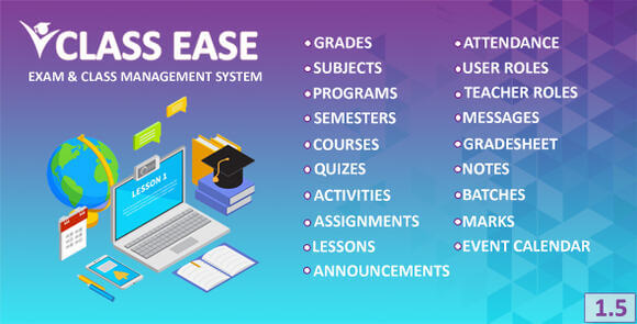 Class Ease Exam and Class Management System Script