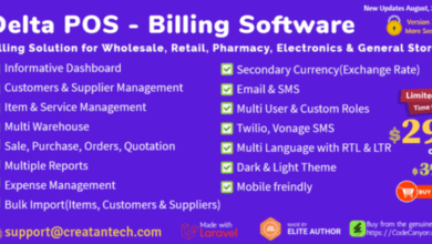 Delta POS Invoicing Billing and Inventory Management System Script