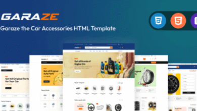 Garaze Car Accessories HTML Template