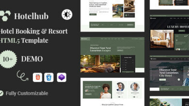 Hotelhub Hotel Booking and Travel Resort HTML5 Template