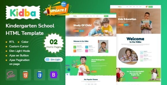 Kidba Education HTML Template
