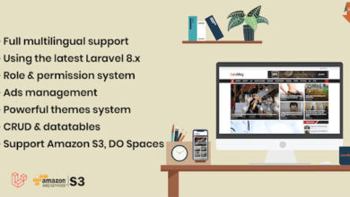 LaraMag Laravel News and Magazine Multilingual System Nulled