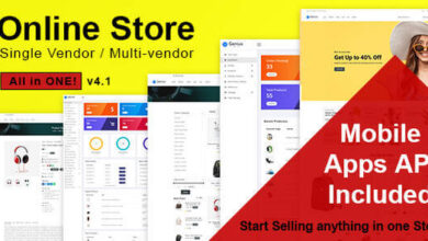 Online Store All in One Multi Vendor Laravel eCommerce Script
