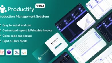 Productify Production Management System Nulled Script