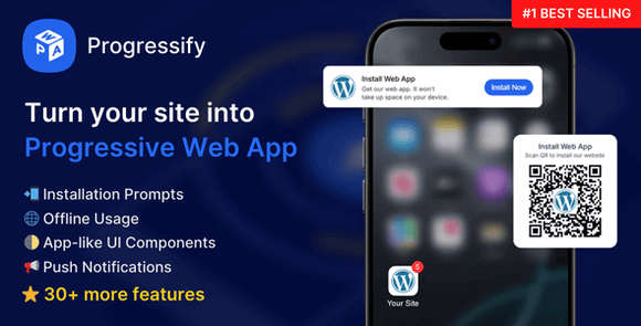 Progressify Progressive Web App PWA WordPress Plugin