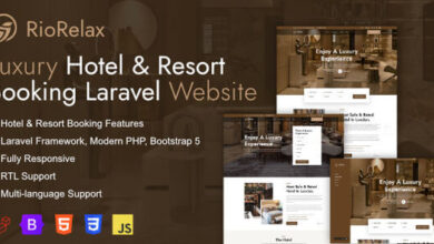 RioRelax Laravel Luxury Hotel and Resort Booking Website Nulled