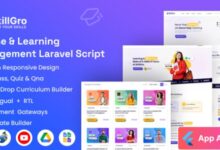 SkillGro LMS Course and Learning Management System Laravel Script Nulled