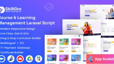 SkillGro LMS Course and Learning Management System Laravel Script Nulled