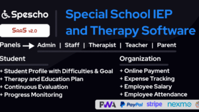 Spescho Special School IEP and Therapy Software