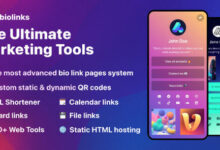 66biolinks Bio Links URL Shortener QR Codes and Web Tools SaaS Nulled