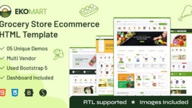 Ekomart eCommerce HTML Template RTL Download