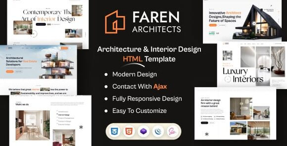 Faren Architecture and Interior Design HTML Template