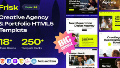 Frisk Creative Agency and Portfolio Template