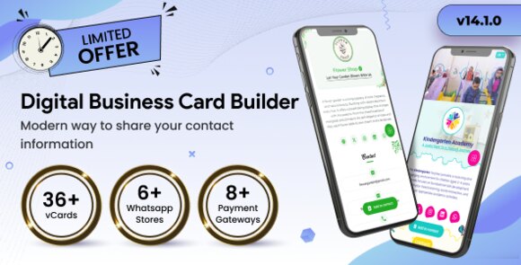 Infy vCard SaaS Digital Business Card Builder Nulled Script