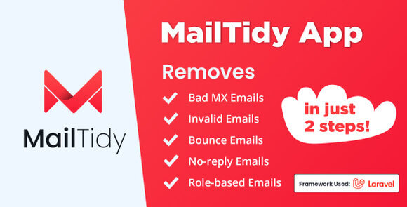 MailTidy Email List Cleaner SAAS Application Nulled