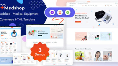 Medshop Health and Medical eCommerce HTML Template