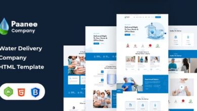 Paanee Drinking Mineral Water Delivery HTML Template