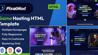 PixelMon Game Hosting HTML Template