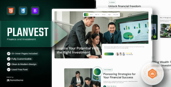 Plantvest Finance and Investment HTML Template