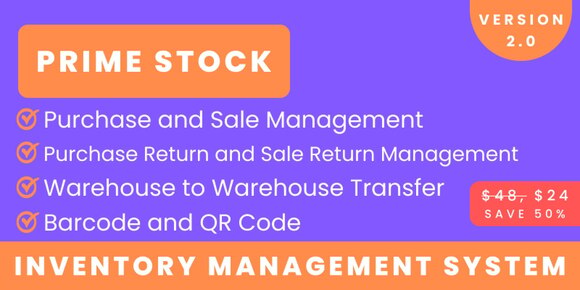 PrimeStock Inventory Management Software