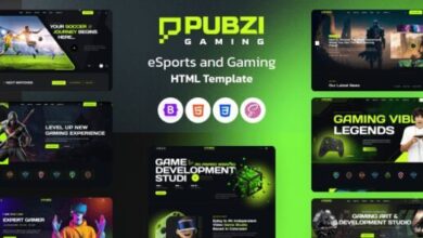 Pubg eSports and Gaming HTML Template