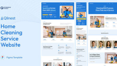 Qlinest Home Cleaning Service Website HTML Template