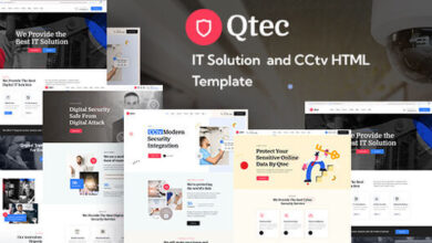 Qtec CCTV and Security HTML Template