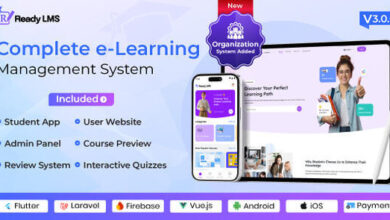 Ready LMS Complete Learning Management System Websites Mobile App with Admin