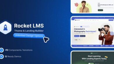 Rocket LMS Theme and Landing Page Builder Script