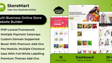 StoreMart SaaS Online Product Selling Business Website Builder Nulled