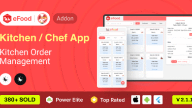 eFood Kitchen Chef App Source Code