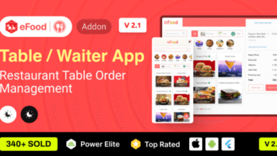 eFood Table Waiter App Source Code